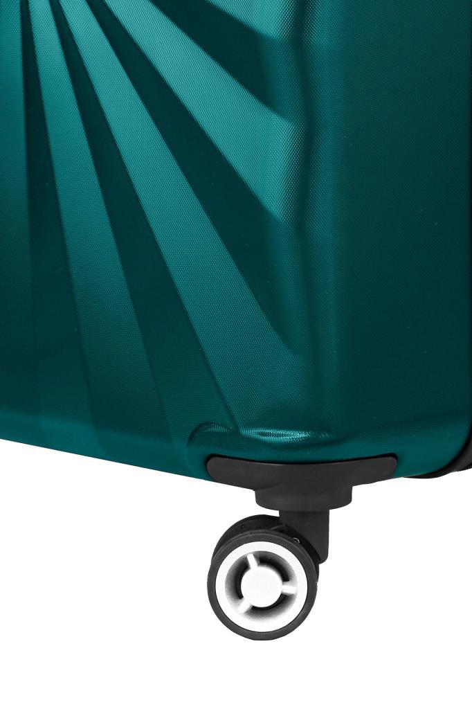 2'li Valiz Seti Polikarbon Büyük Boy – Orta Boy Valiz Petrol 1809