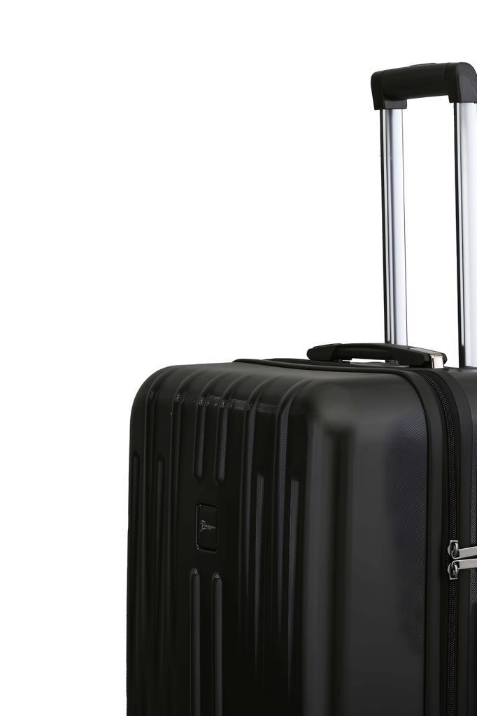 2'li Valiz Seti Polikarbon Büyük Boy – Orta Boy Valiz Parlak Siyah 1810