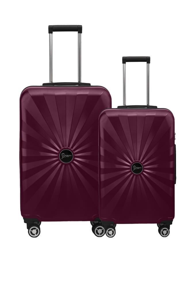 2'li Valiz Seti Polikarbon Büyük Boy – Orta Boy Valiz Bordo 1809