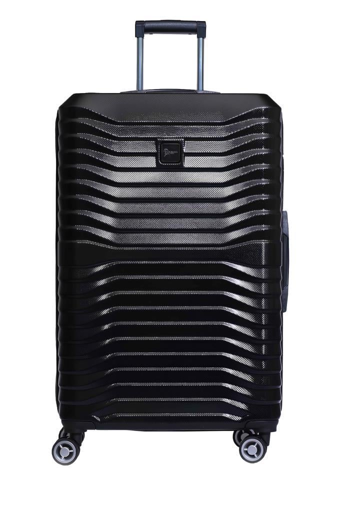 2'li Valiz Seti Polikarbon Büyük Boy – Orta Boy Valiz Siyah 1819