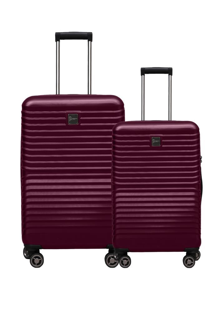 2'li Valiz Seti Polikarbon Büyük Boy – Orta Boy Valiz Bordo 1811