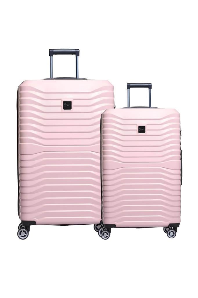 2'li Valiz Seti Polikarbon Büyük Boy – Orta Boy Valiz Pudra 1819