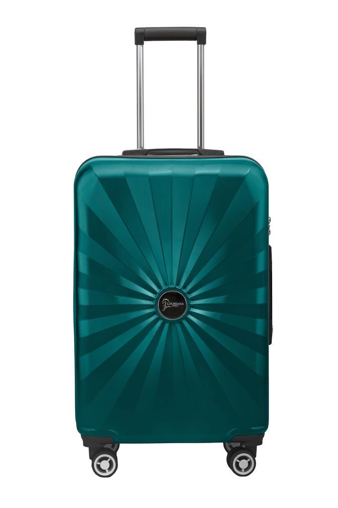 2'li Valiz Seti Polikarbon Orta Boy - Kabin Boy Valiz Petrol 1809