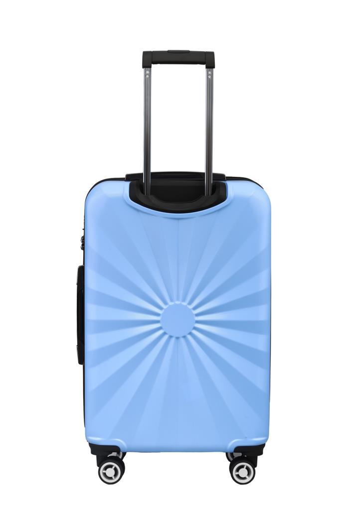2'li Valiz Seti Polikarbon Orta Boy - Kabin Boy Valiz Mavi 1809