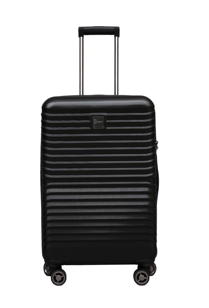 2'li Valiz Seti Polikarbon Orta Boy - Kabin Boy Valiz Siyah 1811