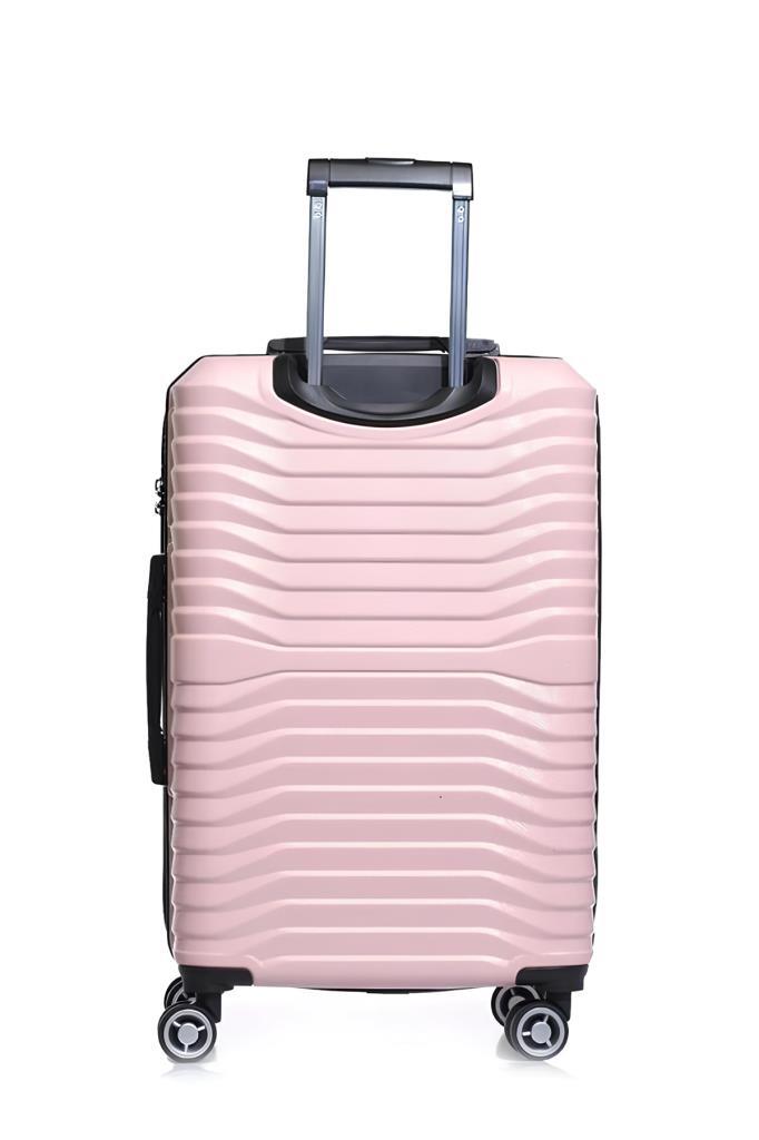 2'li Valiz Seti Polikarbon Orta Boy - Kabin Boy Valiz Pudra 1819