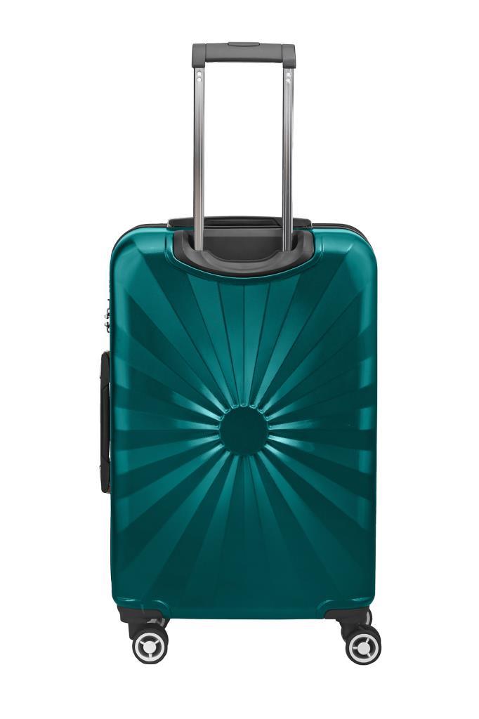 2'li Valiz Seti Polikarbon Orta Boy - Kabin Boy Valiz Petrol 1809