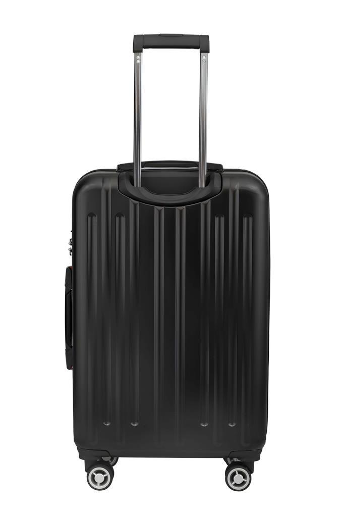 2'li Valiz Seti Polikarbon Orta Boy - Kabin Boy Valiz Parlak Siyah 1810