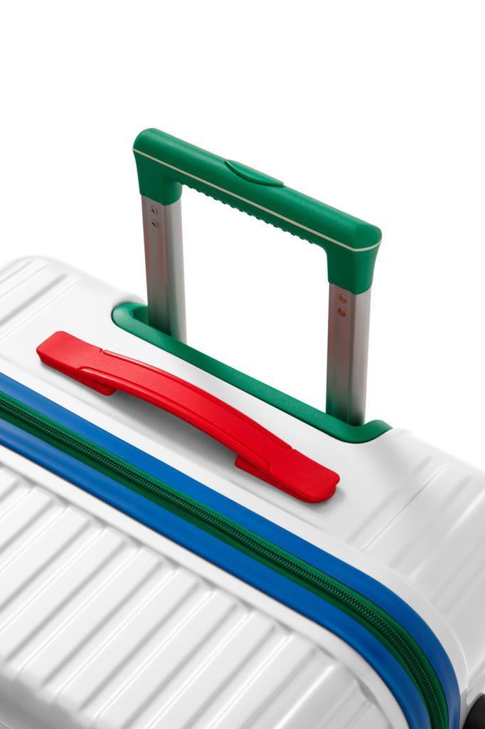 3'lü Valiz Seti %100 Polikarbon Valiz 4x2 Teker Beyaz 1088