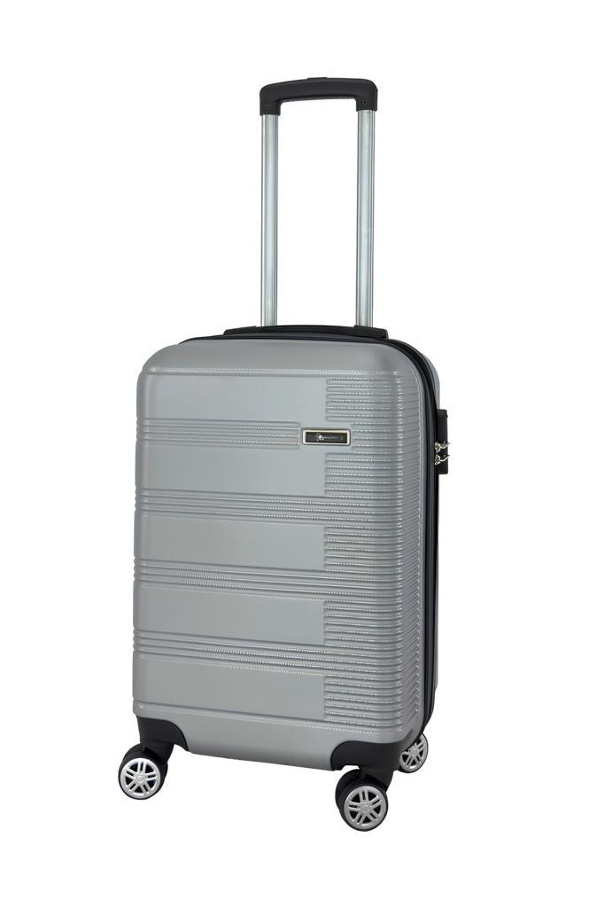 3'lü Valiz Seti ABS Valiz 4x2 Teker Gri 1451