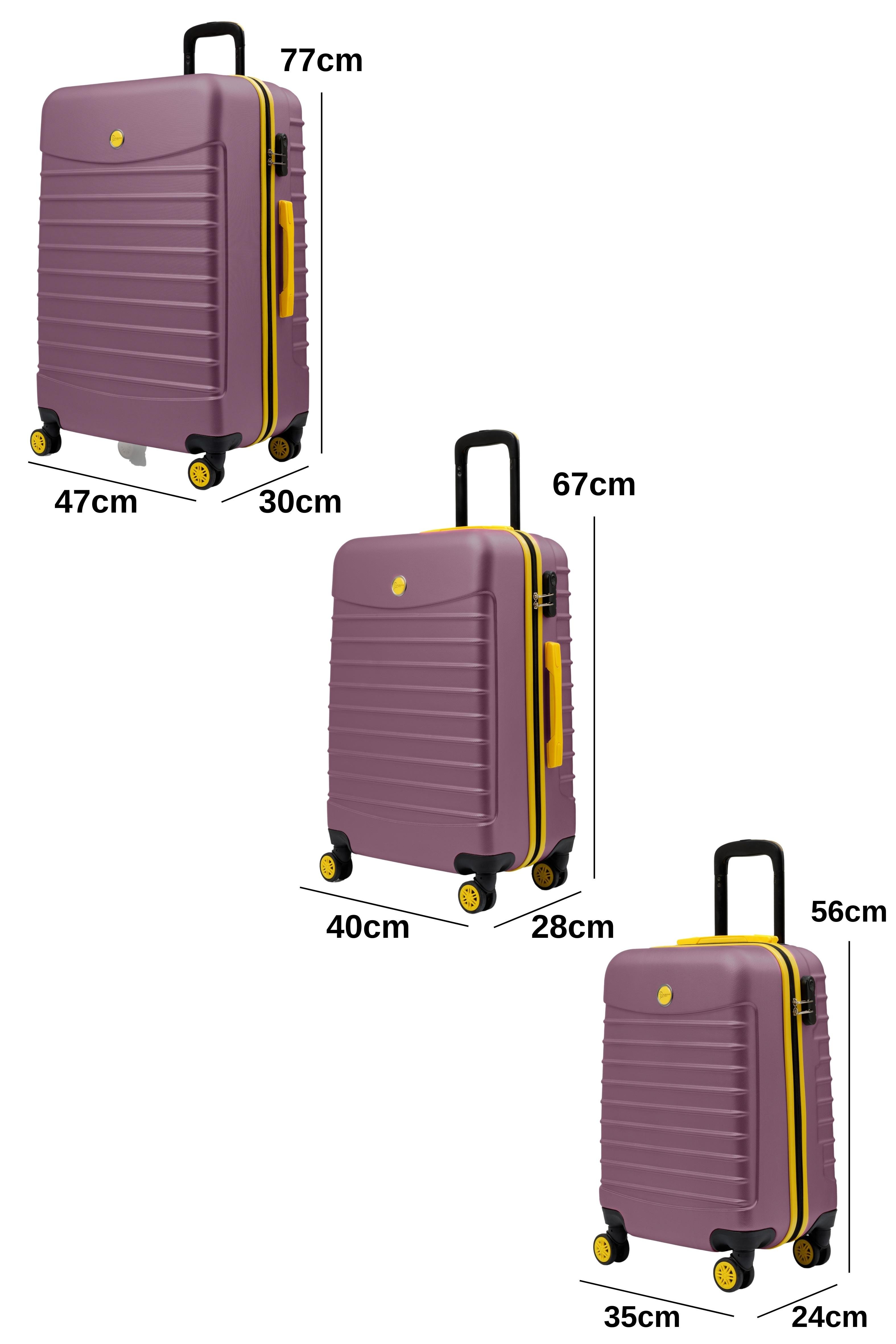 3'lü Valiz Seti Büyük Boy - Orta Boy - Kabin Boy Rose 1168