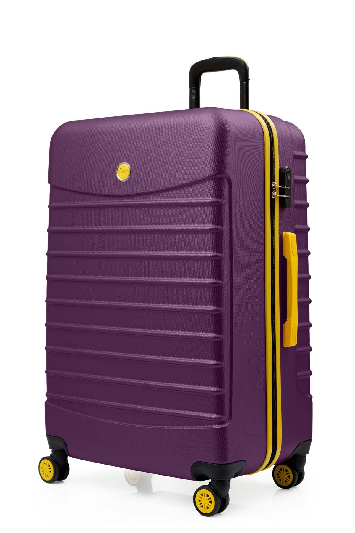 3'lü Valiz Seti Büyük Boy - Orta Boy - Kabin Boy Mor 1168