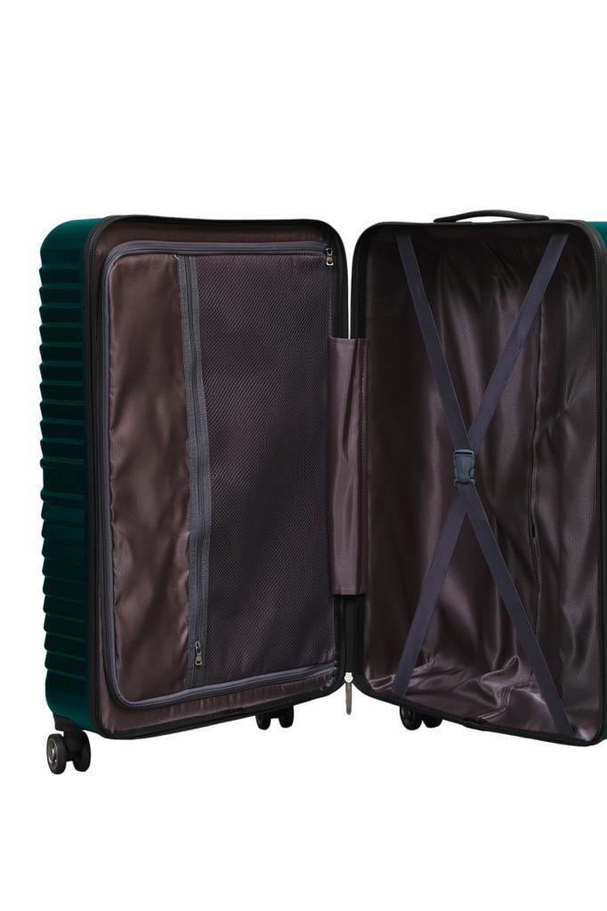 3'lü Valiz Seti Polikarbon Valiz 4x2 Teker Petrol 1811