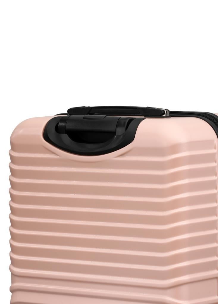 3'lü Valiz Seti Polikarbon Valiz 4x2 Teker Pudra 1811