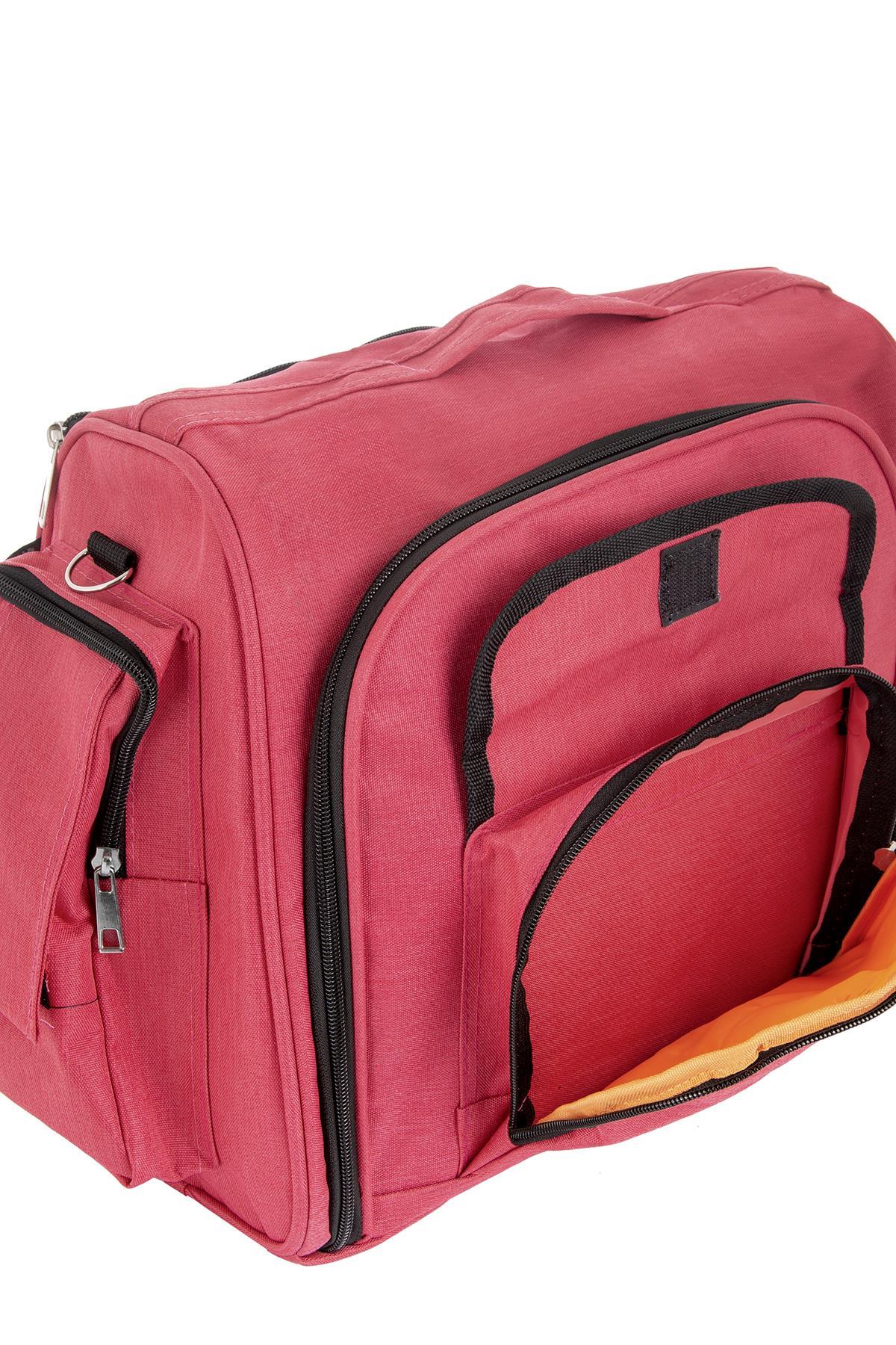 Anne Bebek Bakım Çantası Kırmızı 1125