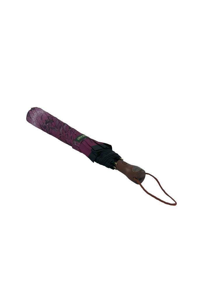 April Lüx Şemsiye Gri Desenli Mor 32-L