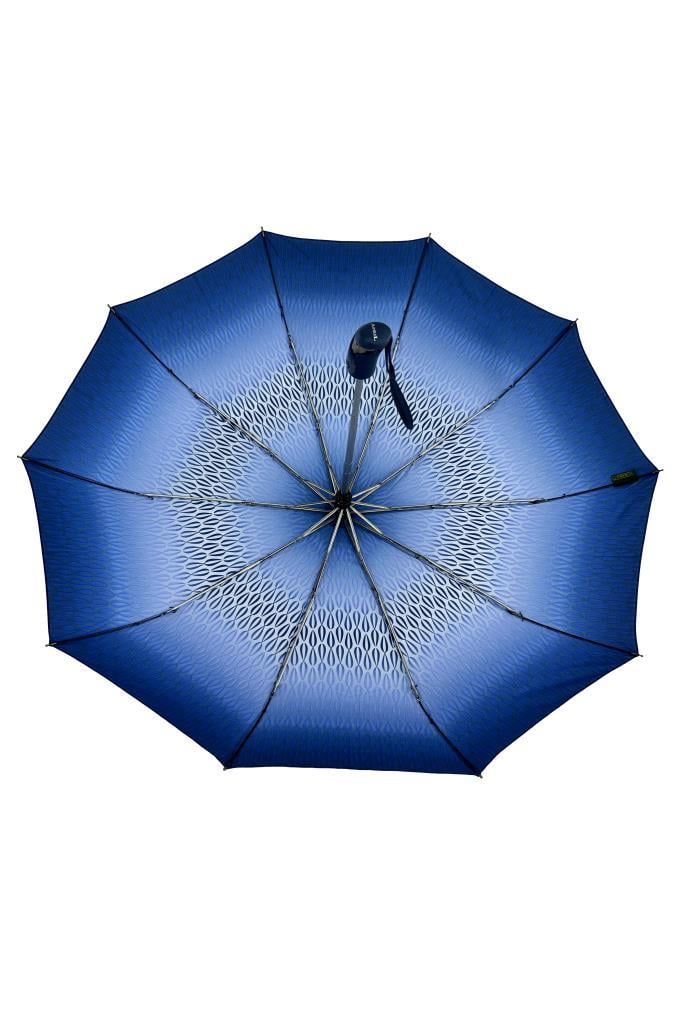 April Lüx Şemsiye Otomatik Mavi Gri Desenli 225-GL