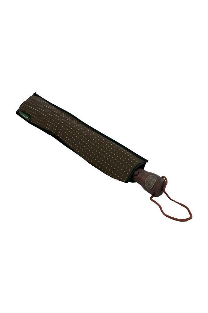 April Lüx Şemsiye Sarı Puantiyeli Kahve 32-L