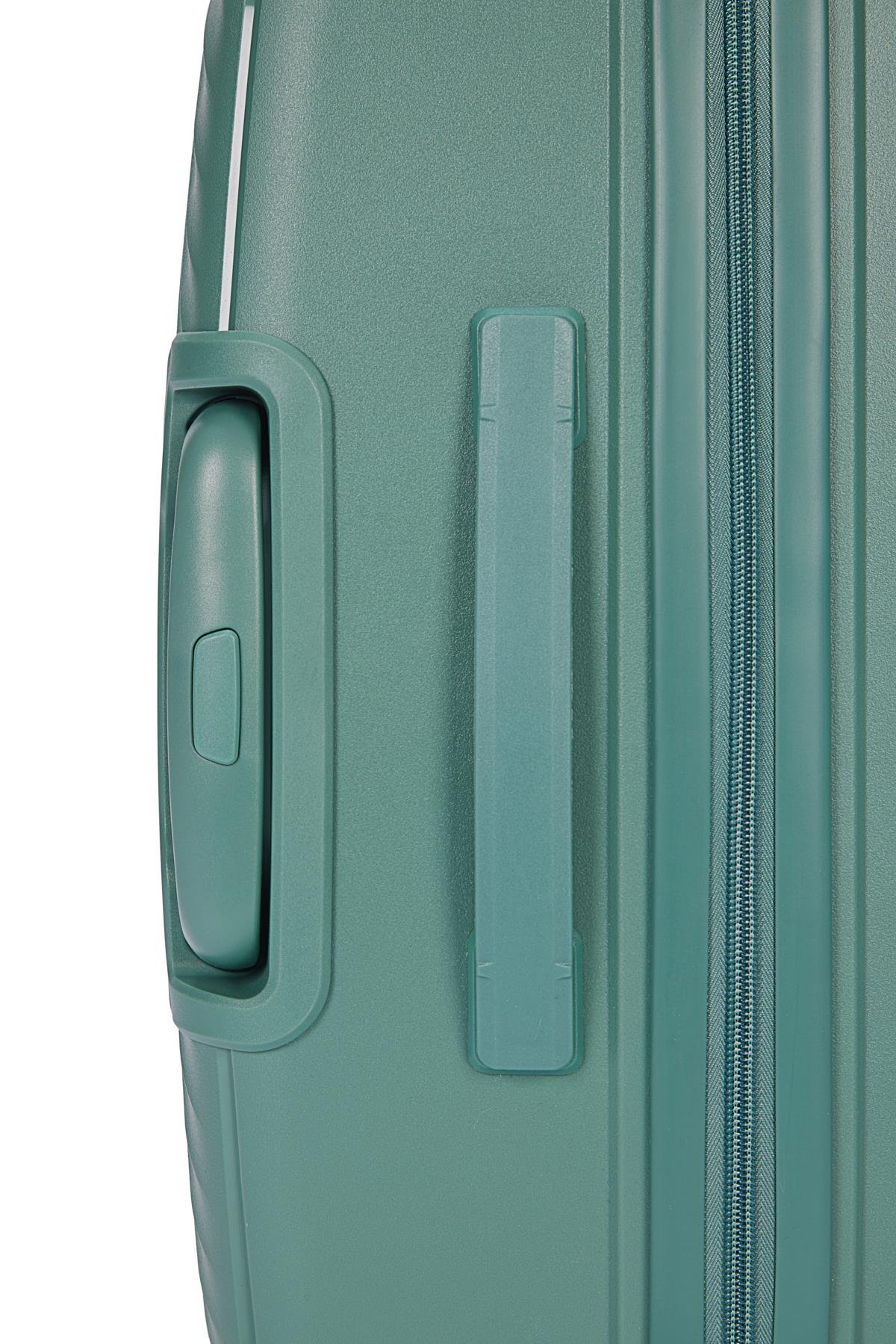 Benetton 2'li Set Büyük Ve Kabin Boy %100 Polipropilen Valiz Yeşil 14Bnt8001