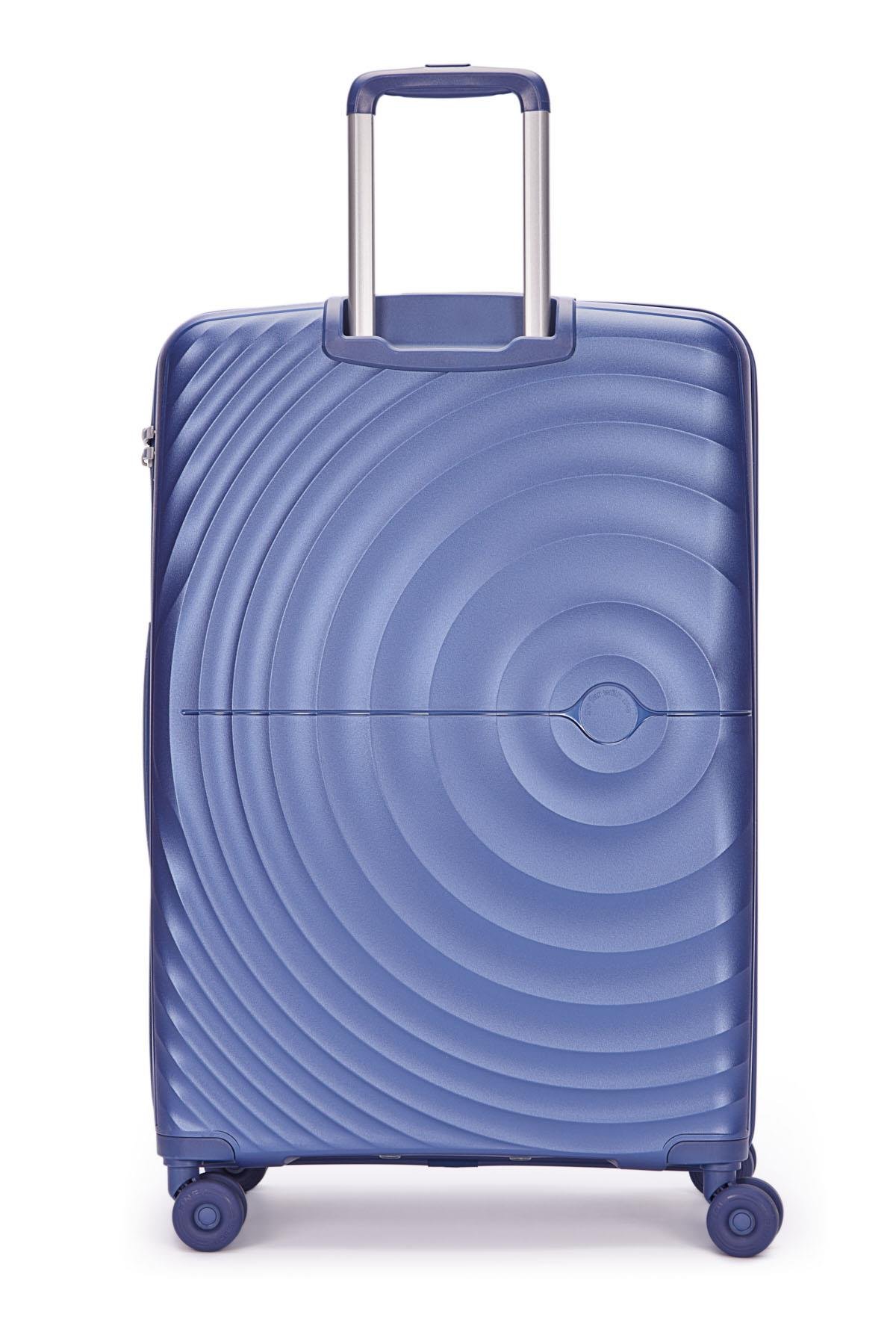 Benetton 2'li Set Büyük Ve Kabin Boy %100 Polipropilen Valiz Mavi 14Bnt8002