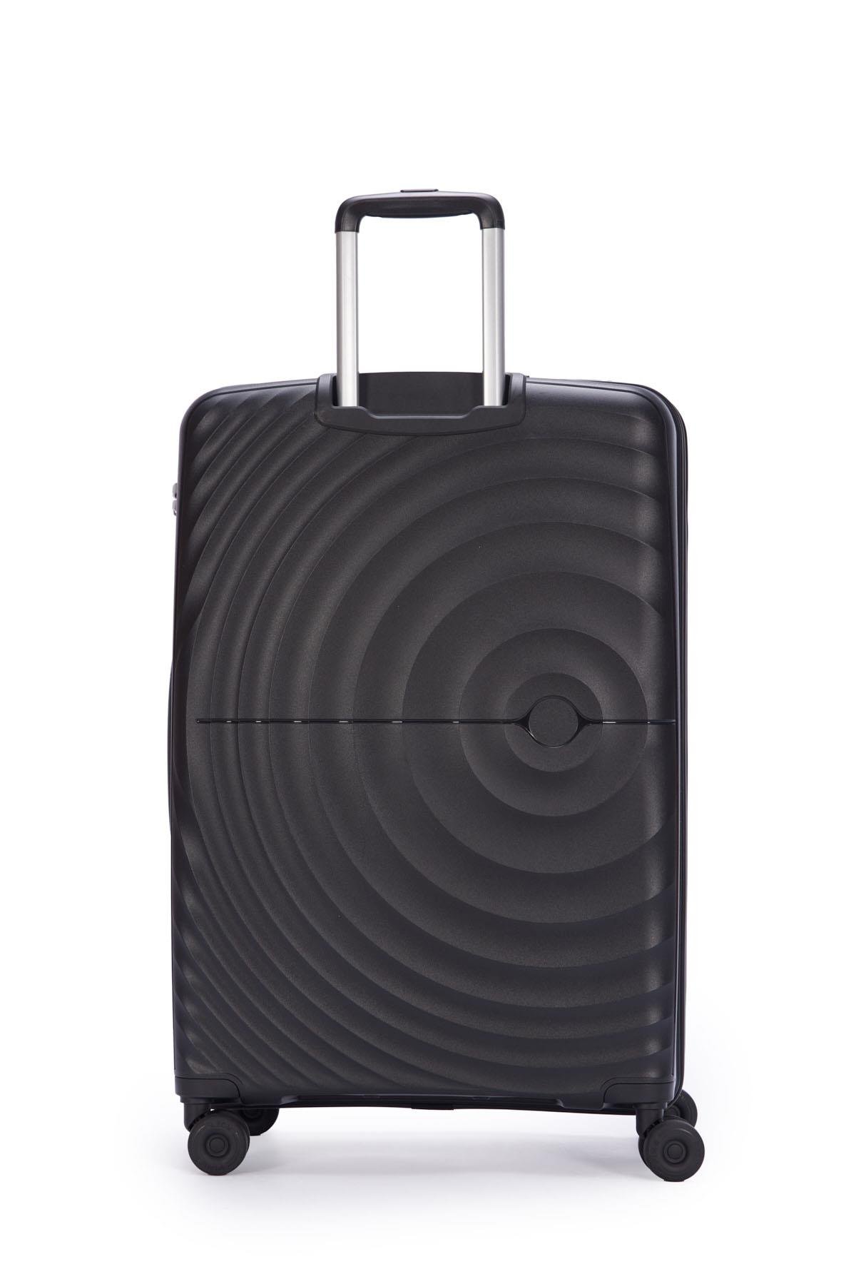 Benetton 2'li Set Büyük Ve Kabin Boy %100 Polipropilen Valiz Siyah 14Bnt8002