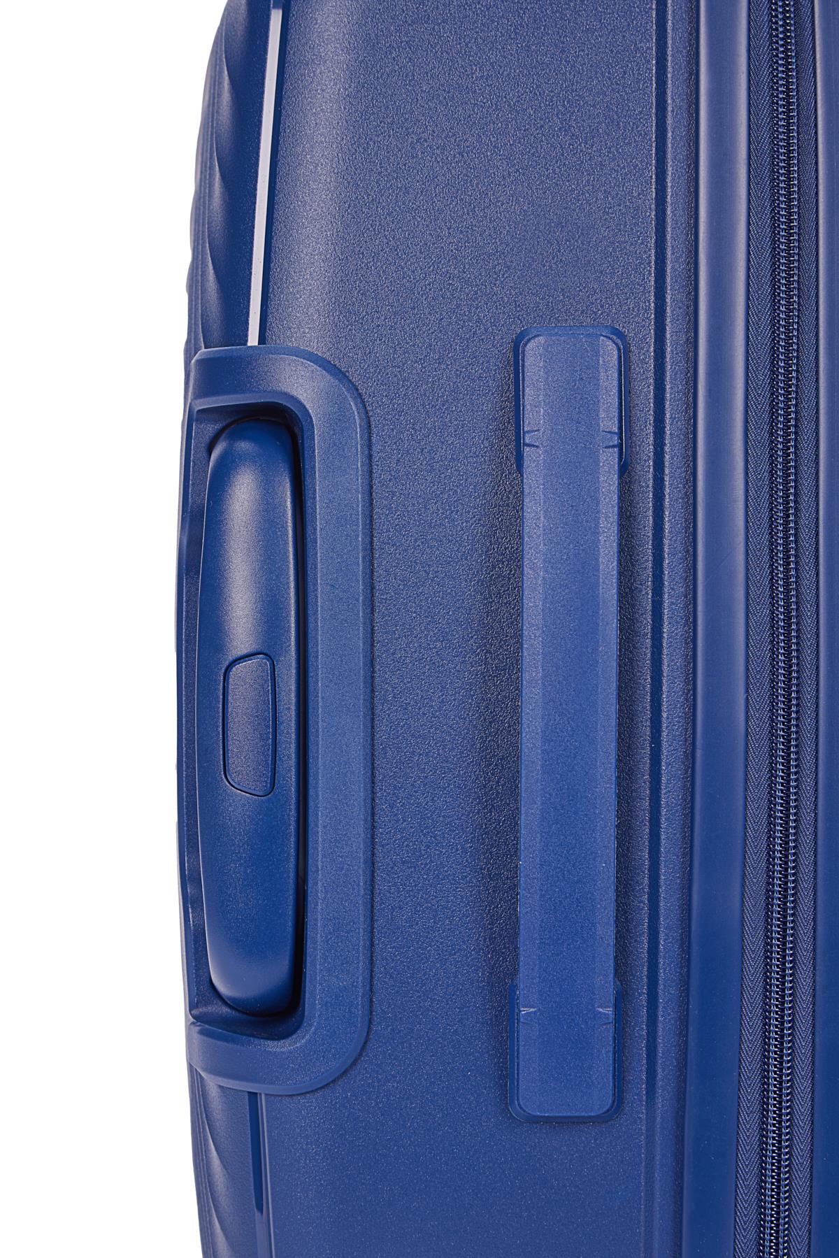 Benetton 2'li Set Büyük Ve Orta Boy %100 Polipropilen Valiz Koyu Mavi 14Bnt8001