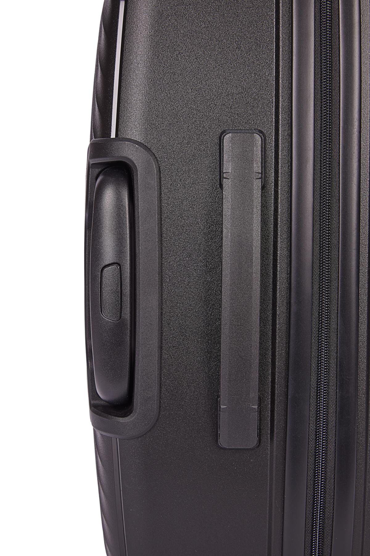 Benetton 2'li Set Orta Ve Kabin Boy %100 Polipropilen Valiz Siyah 14Bnt8001