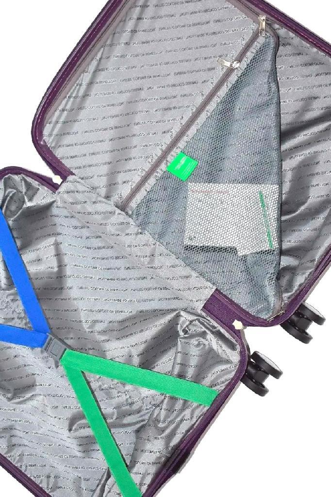 Benetton Büyük Boy %100 Polipropilen Valiz Mor Bnt1000