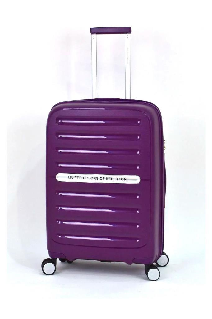 Benetton Büyük Boy %100 Polipropilen Valiz Mor Bnt1000