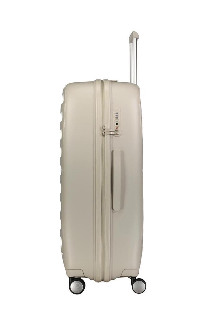 Benetton Büyük Boy %100 Polipropilen Valiz Bej Bnt1000