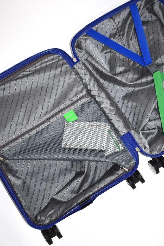 Benetton Büyük Boy %100 Polipropilen Valiz Mavi Bnt1000