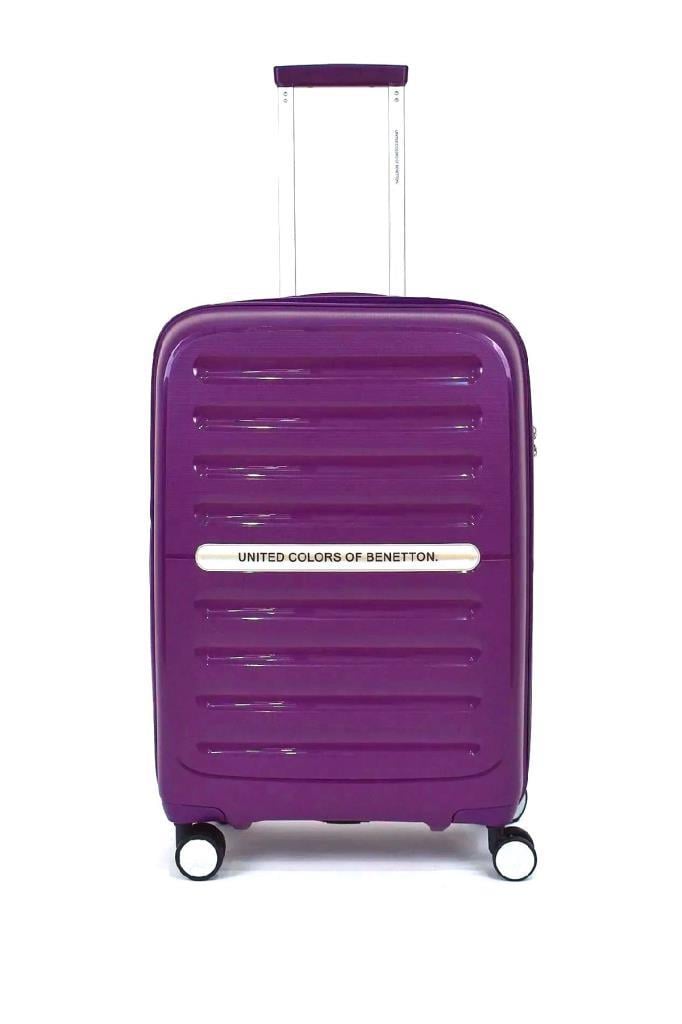 Benetton Büyük Boy %100 Polipropilen Valiz Mor Bnt1000