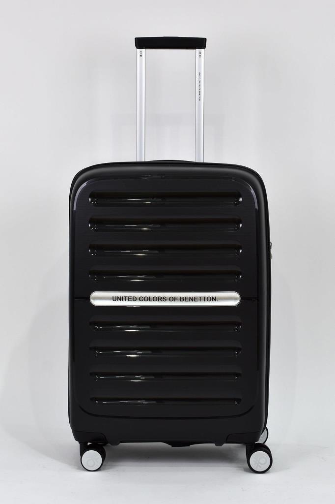Benetton Büyük Boy %100 Polipropilen Valiz Siyah Bnt1000