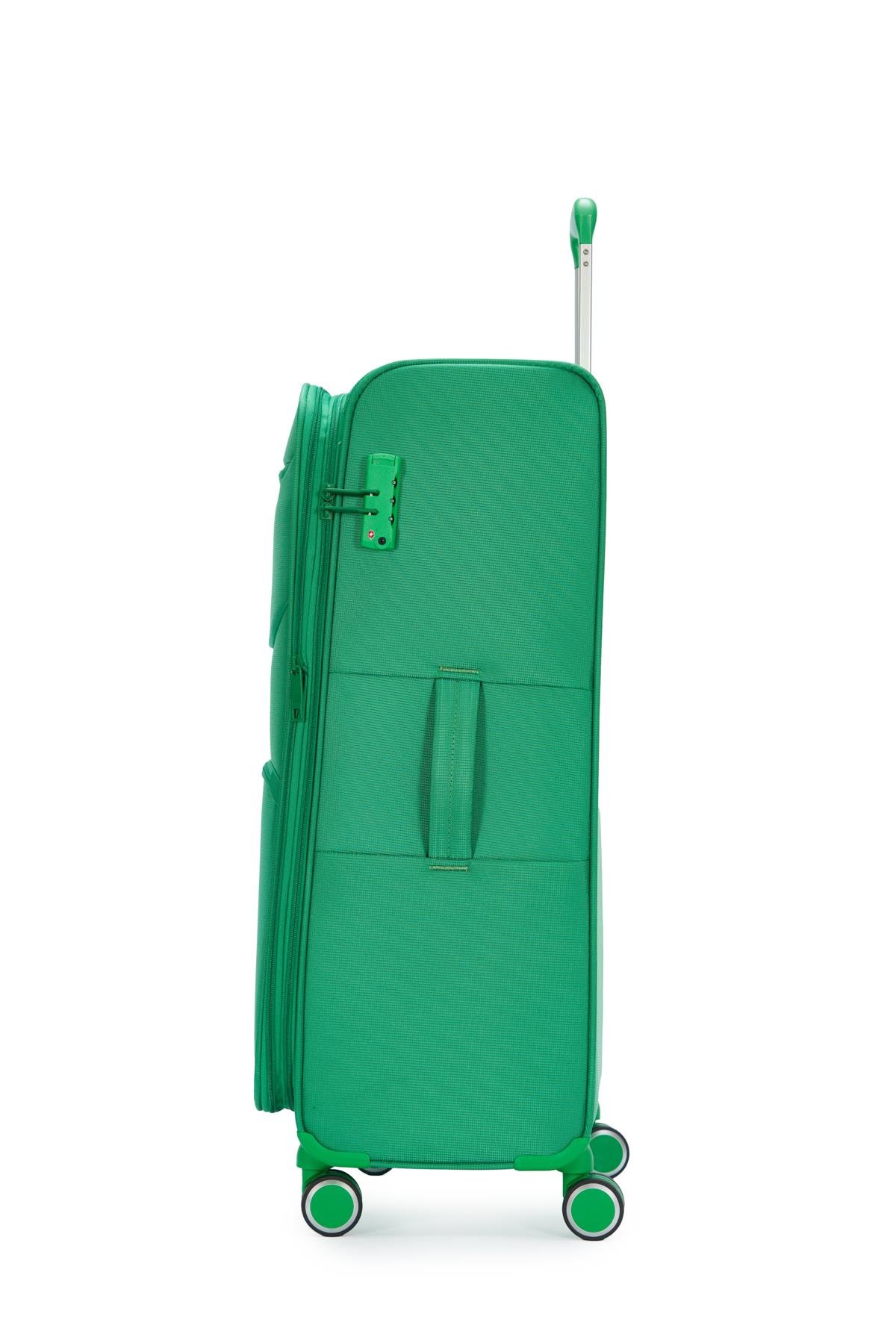 Benetton Büyük Boy Kumaş Valiz Yeşil Bnt2400