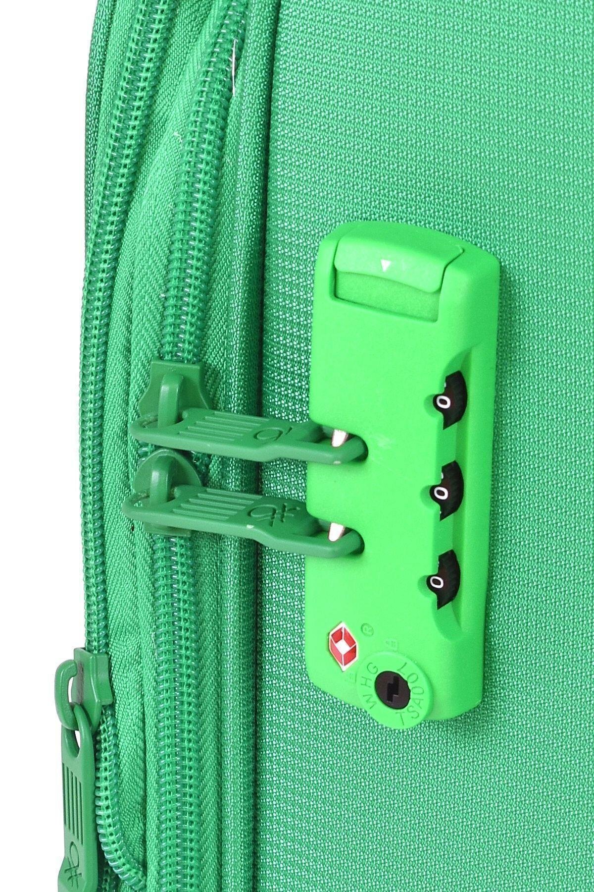 Benetton Büyük Boy Kumaş Valiz Yeşil Bnt2400