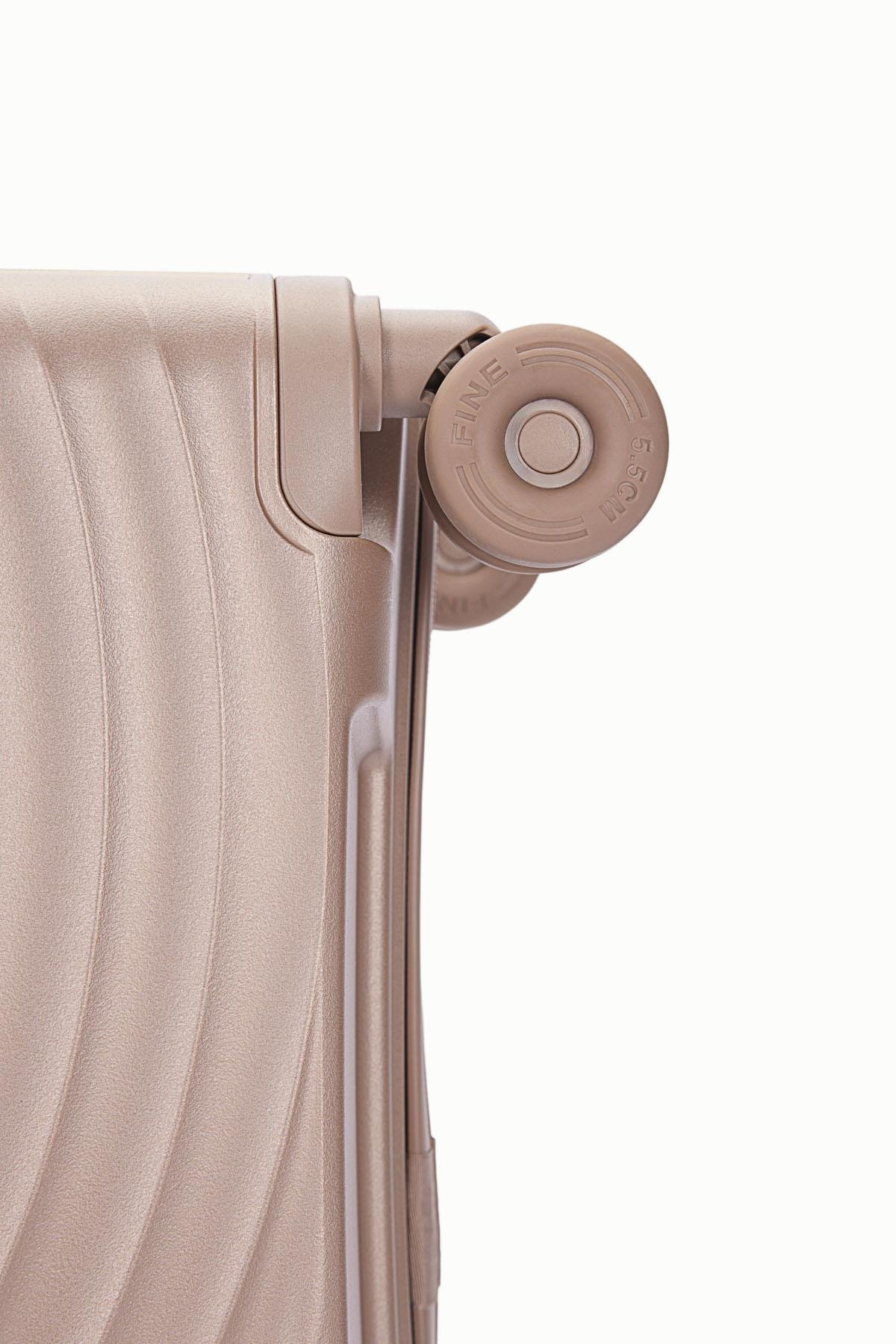 Benetton Kabin Boy %100 Polipropilen Valiz Şampanya 14Bnt8002