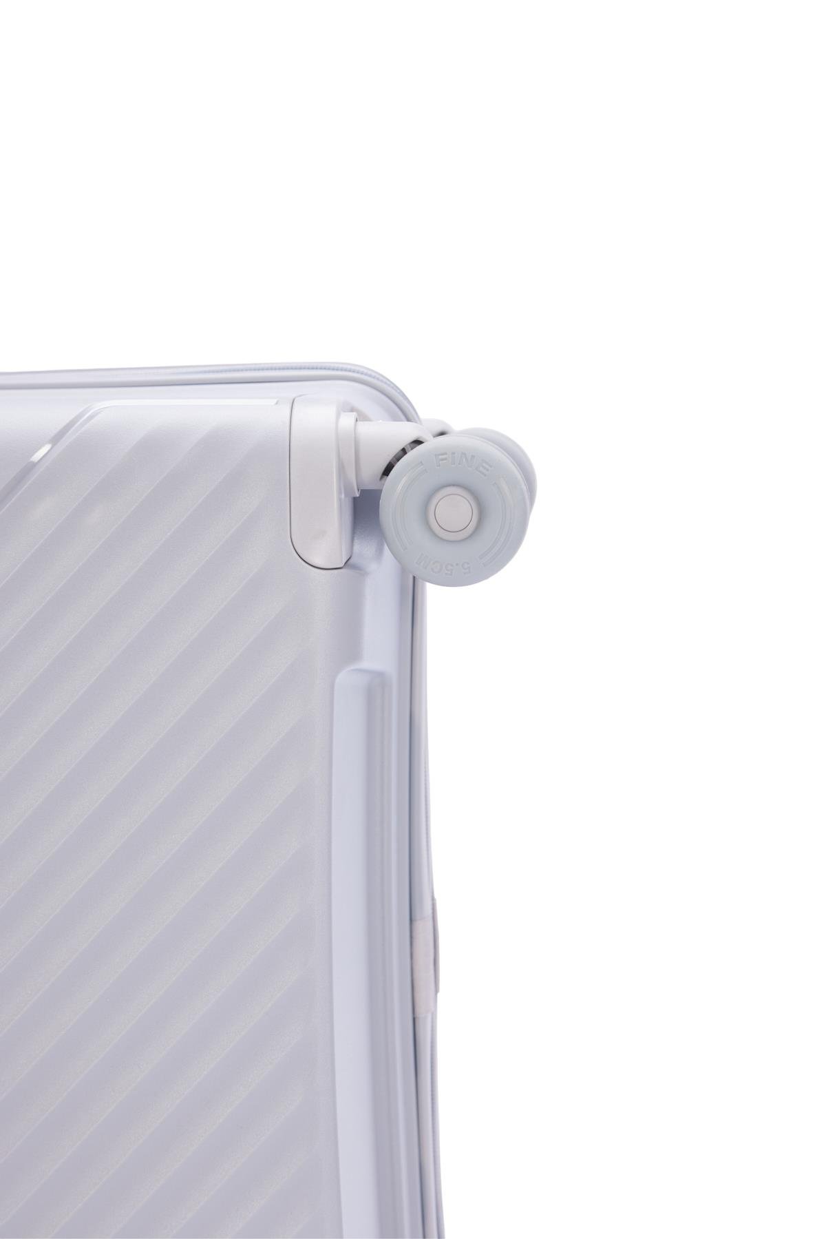 Benetton Kabin Boy %100 Polipropilen Valiz Açık Gri 14Bnt8001