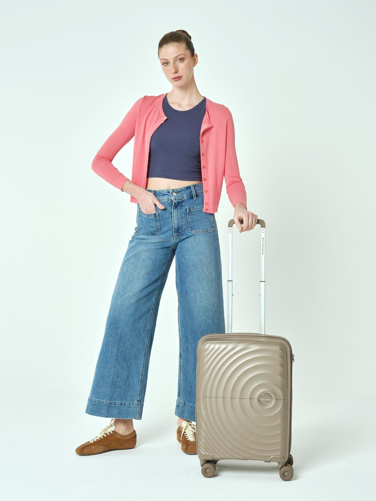 Benetton Kabin Boy %100 Polipropilen Valiz Şampanya 14Bnt8002