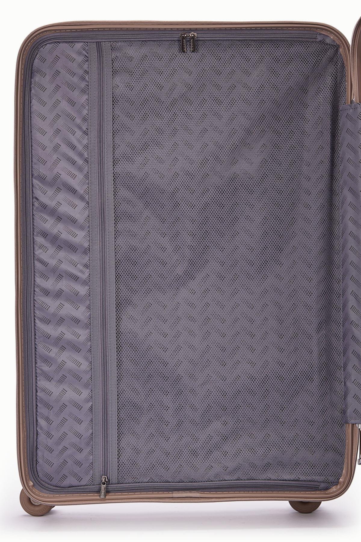 Benetton Kabin Boy %100 Polipropilen Valiz Şampanya 14Bnt8002