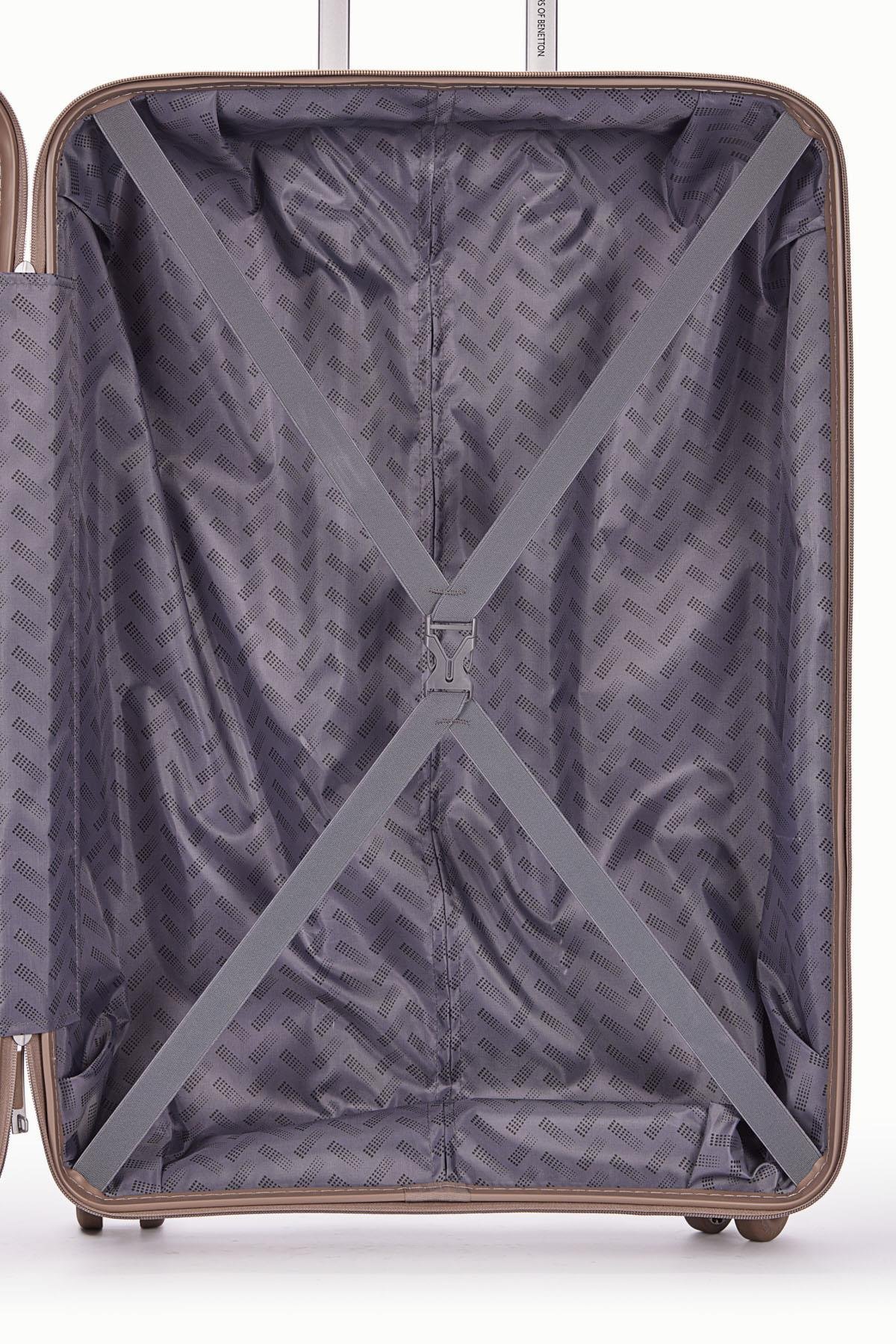 Benetton Kabin Boy %100 Polipropilen Valiz Şampanya 14Bnt8002