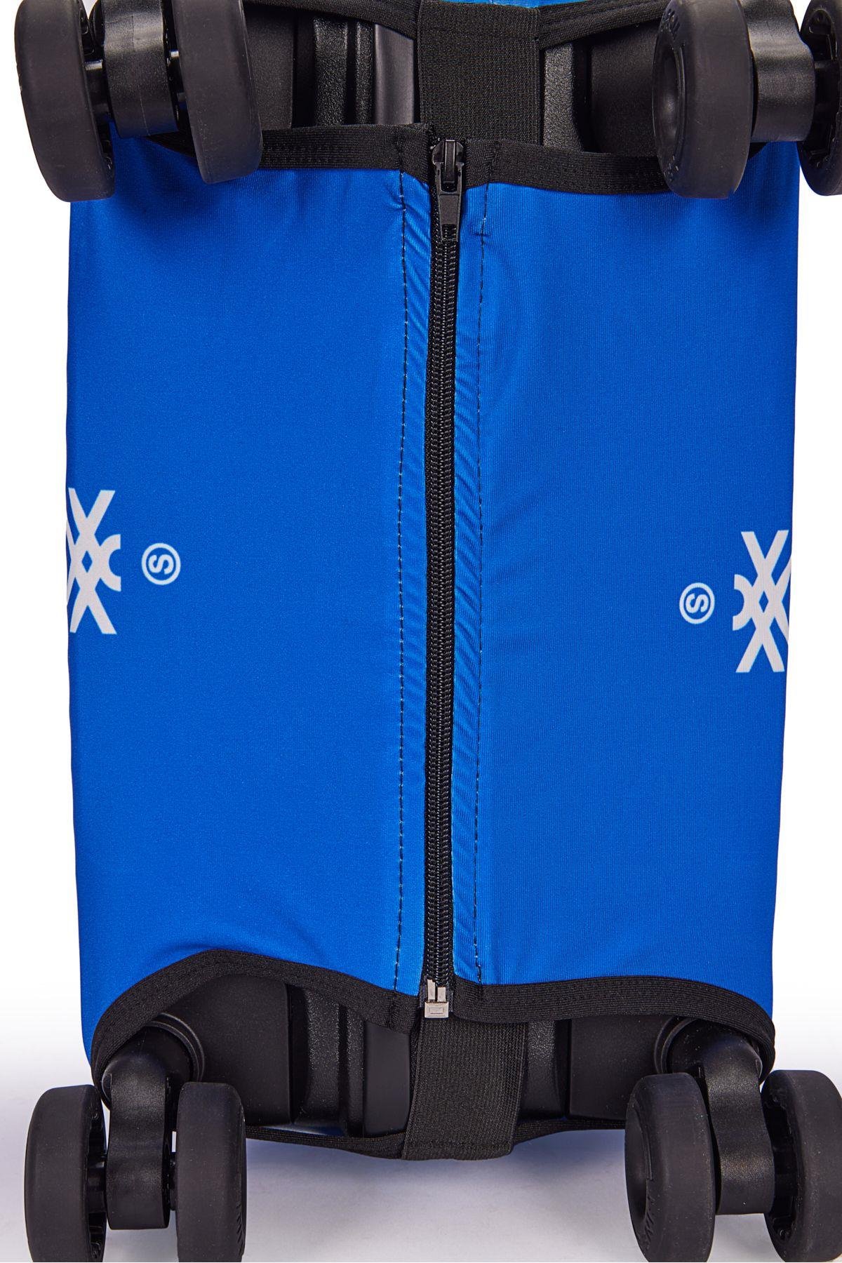 Benetton Kabin Boy Valiz Kılıfı Sax Mavi 14BNT100-KLF-03