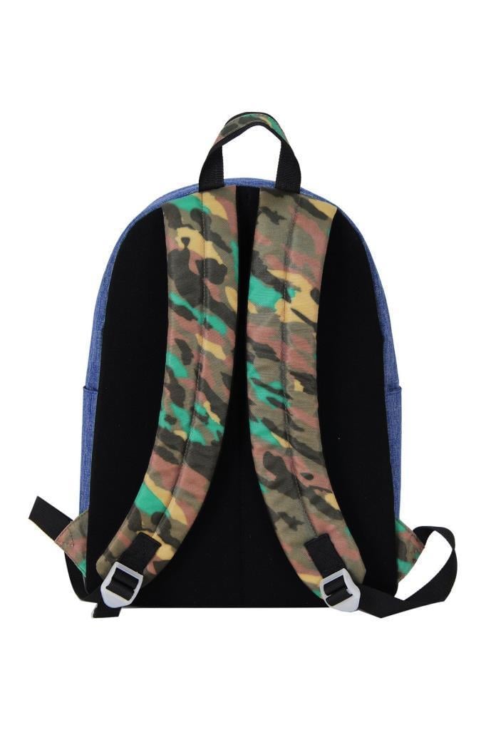 Benetton Okul Sırt Çantası Lacivert Kamuflaj