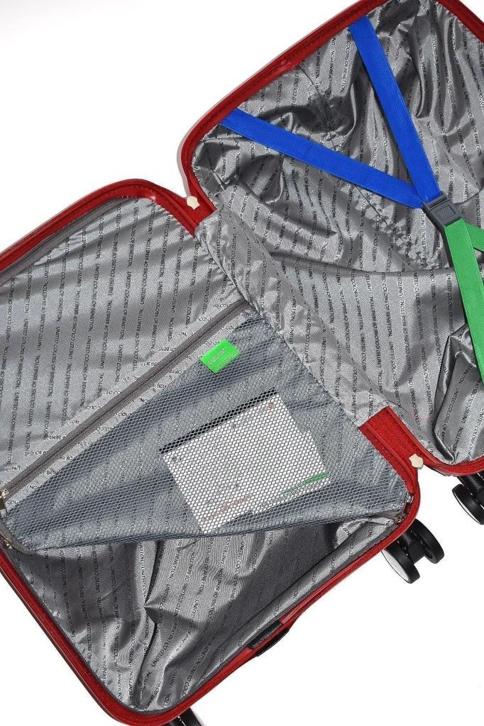 Benetton Orta Boy %100 Polipropilen Valiz Kırmızı Bnt1000