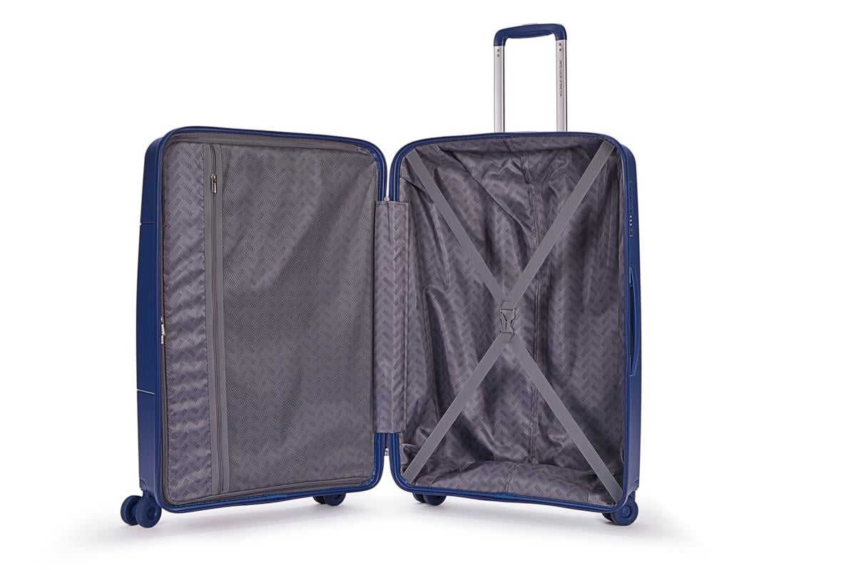 Benetton Orta Boy %100 Polipropilen Valiz Koyu Mavi 14Bnt8001