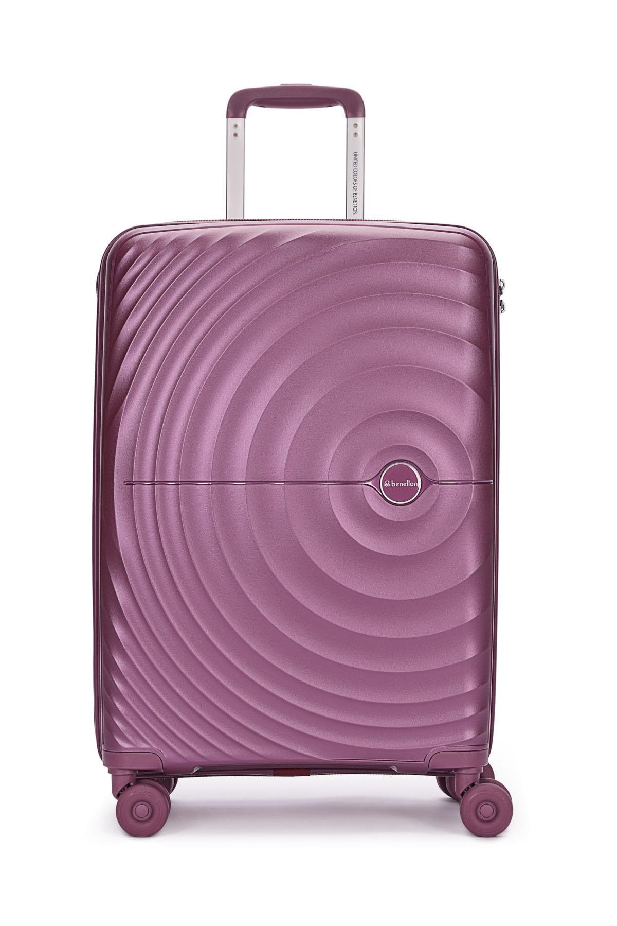 Benetton Orta Boy %100 Polipropilen Valiz Bordo 14Bnt8002