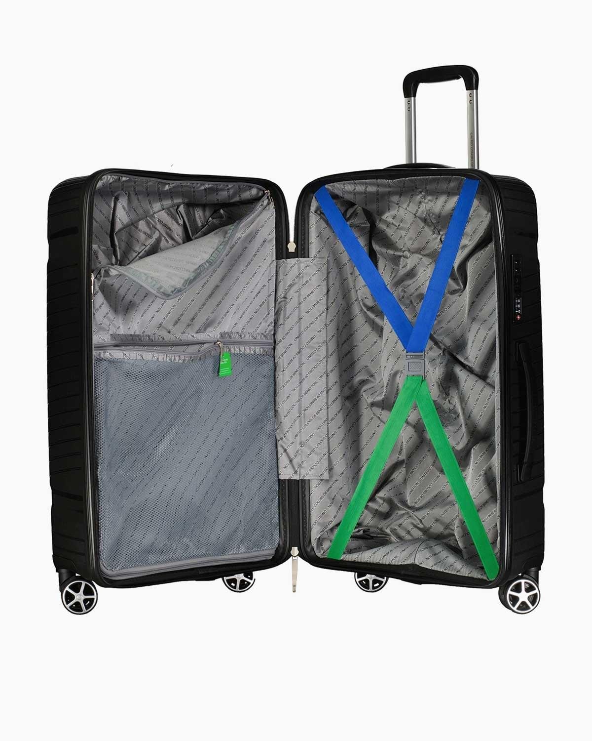 Benetton Orta Boy %100 Polipropilen Valiz Siyah Bnt3000