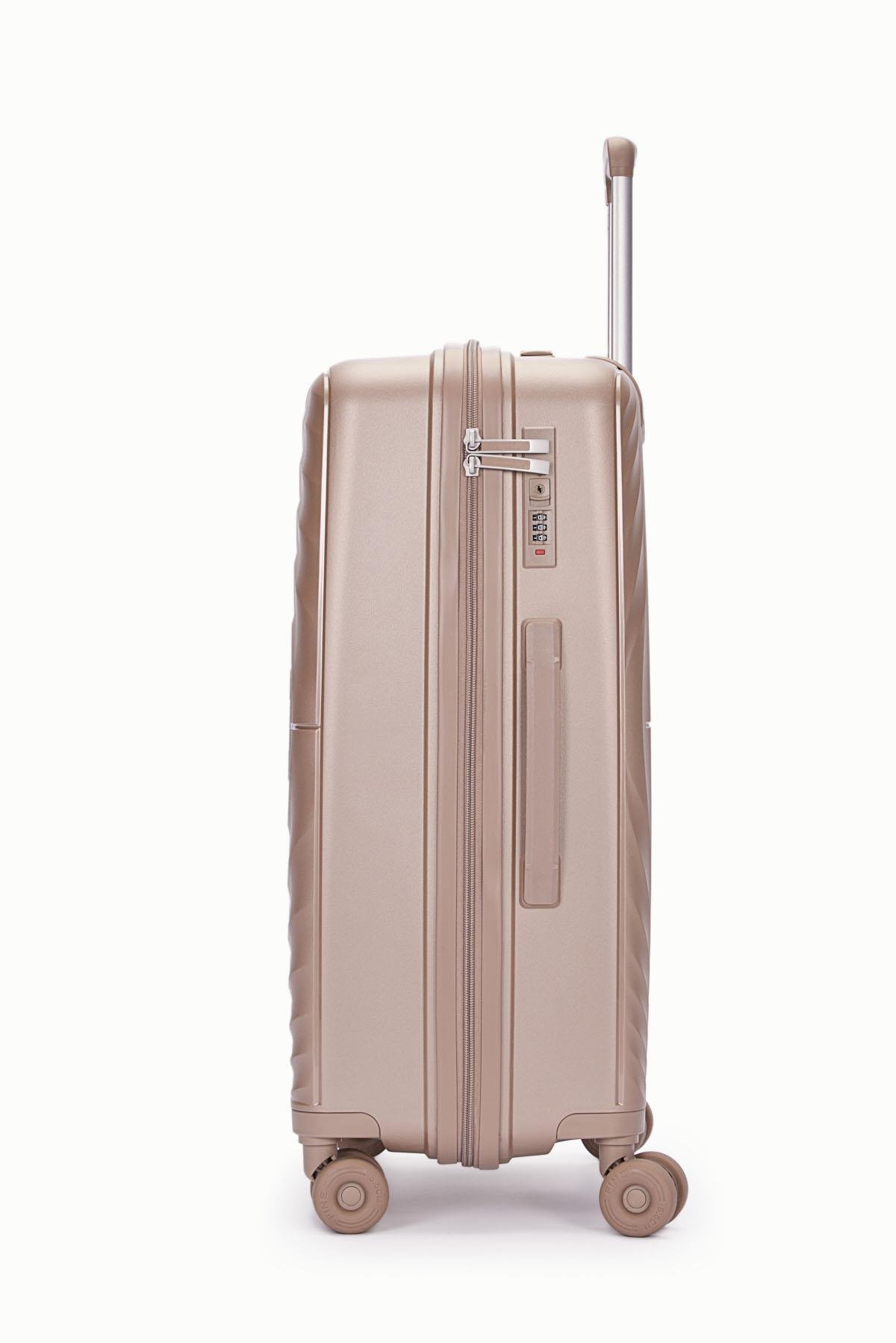 Benetton Orta Boy %100 Polipropilen Valiz Şampanya 14Bnt8002