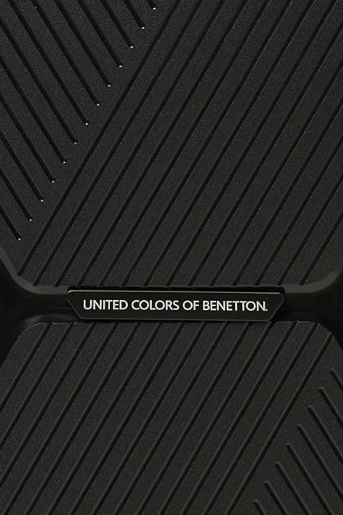 Benetton Orta Boy %100 Polipropilen Valiz Siyah Bnt3000