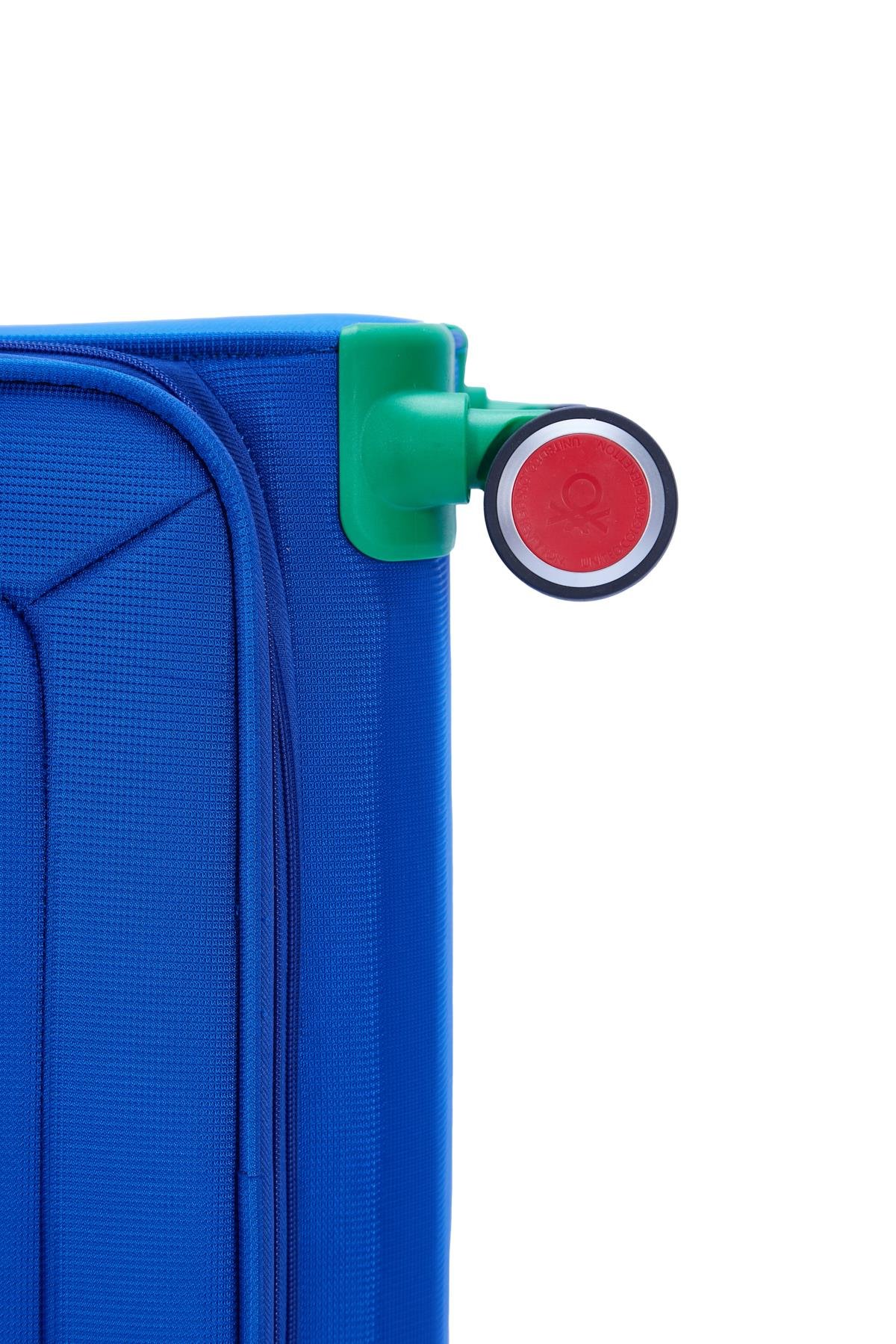 Benetton Orta Boy Kumaş Valiz Saks Mavi Bnt2800