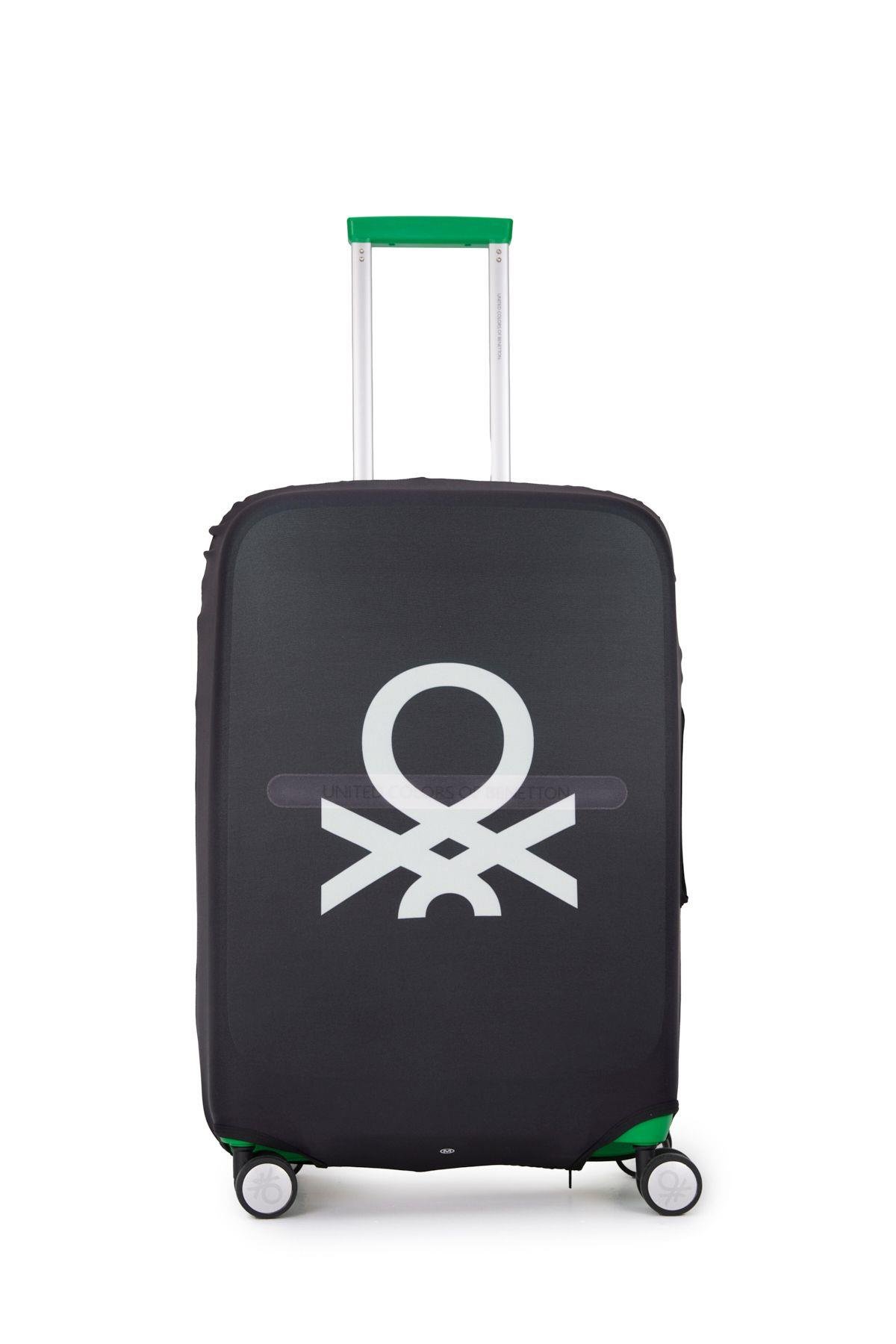 Benetton Orta Boy Valiz Kılıfı Siyah 14BNT100-KLF-02